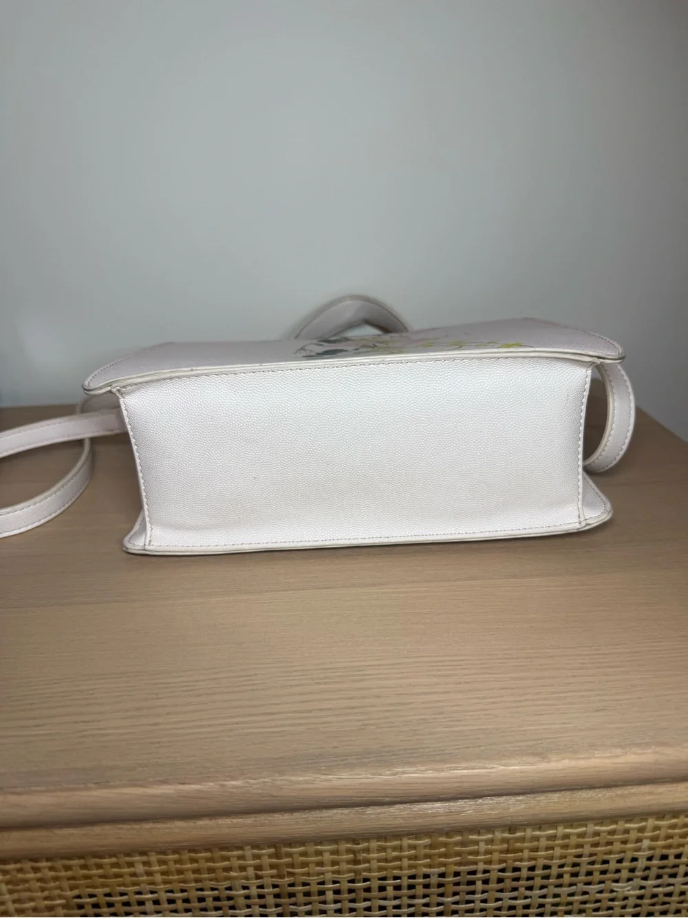Ted Baker Cream Floral Top-Handle Satchel with Crossbody Strap - Picture 7 of 9